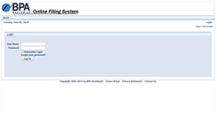 Desktop Screenshot of efile.bpaww.com